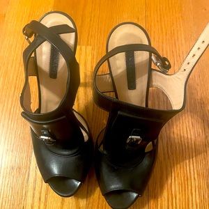 Longchamp womens peeptoe heels